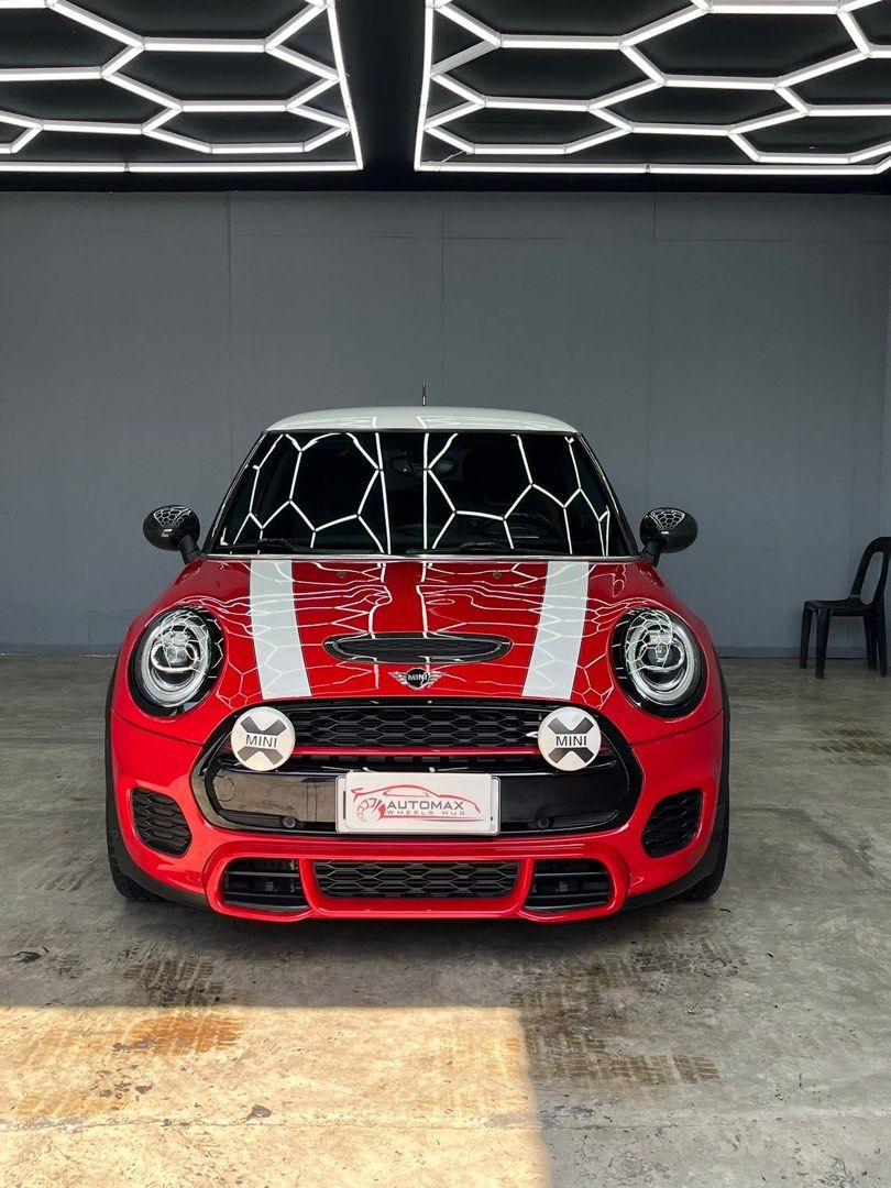 MINI Cooper JCW Auto (Category: Used Cars) located in Quezon City. Submitted by automax1120 (Listing ID 1380981418, Image 2). Description: 2019 Mini cooper JCW 1.998M Automatic Transmission 17TMILES 2.0L B48 TwinPower Turbo Harman kardon sounds system Heads up display Push button Black and red racing seats Orig Jcw carbon side mirror cover Orig Jcw carbon exhaust tip Orig Jcw carbon bonnet scoop Orig Jcw carbon tunk lid grip Orig Jcw carbon gas t