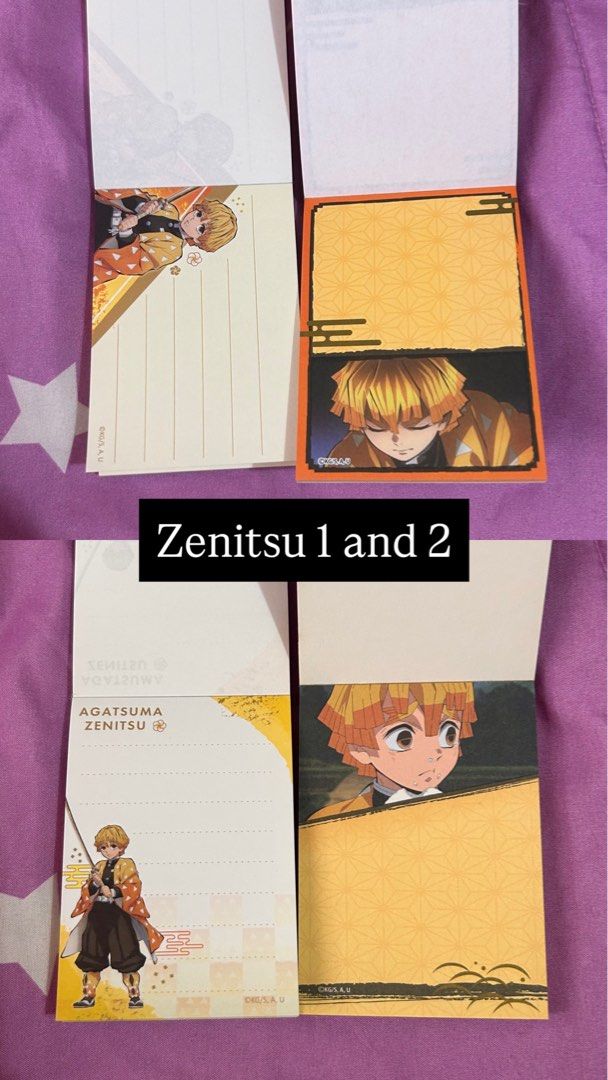 Notepads from Japan (Category: Stationery & School Supplies) located in Pinamalayan. Submitted by _dragonfly (Listing ID 1379738203, Image 3). Description: Sumikko Gurashi (4 designs) - 180 ❌ Zenitsu (2 designs) - 100 each Alice in wonderland (1 design)- 70 Usachan (2 designs) - 50 ❌ 7/11 - 30 Rilakuma (2 designs) - 50 ❌ Brown - 20 Baguette - 20 Pink to-do list - 100 brown small notebook - 20 take all: 450.