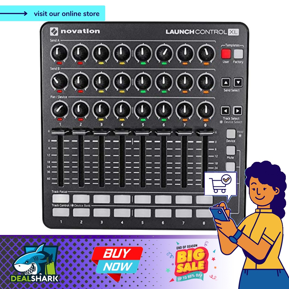 Novation Launch Control XL USB MIDI controller for Ableton Live with ...