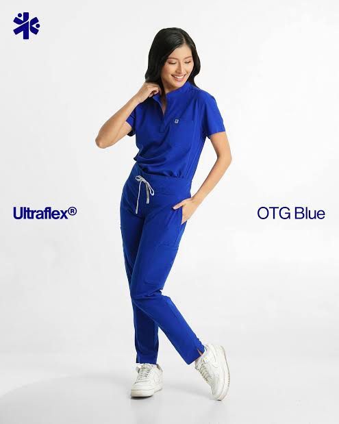 OTG scrubs royal blue twill (Category: Others Tops) located in Makati City. Submitted by magicrattt (Listing ID 1380989701, Image 1). Description: OTG scrubs Royal blue 💙 Mandarin collar Straight pants TWILL MEDIUM Used 2x only With tags and plastic bag *photo grabbed for reference only* .