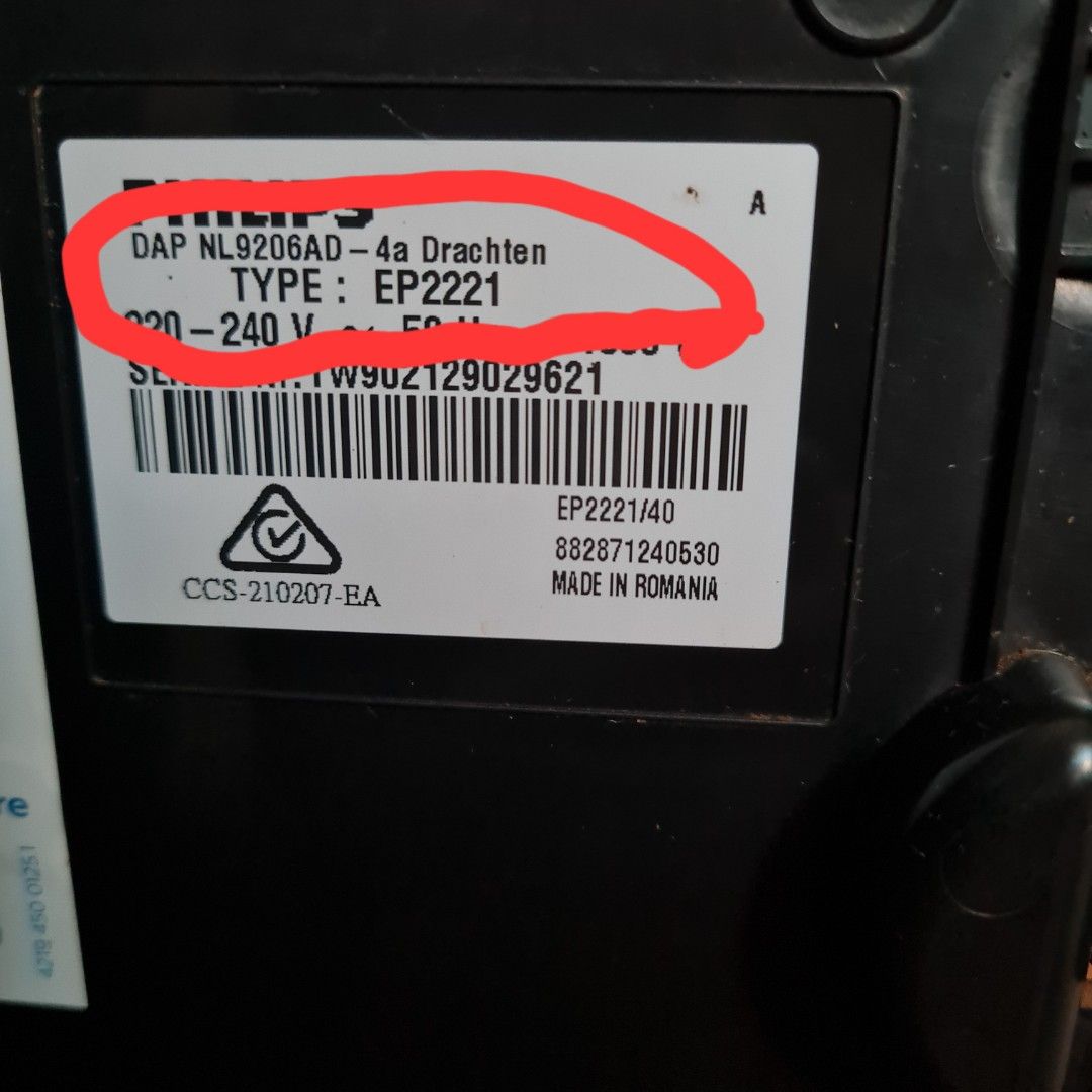 Philips Coffee Maker Automatic EP2221 (Category: Coffee Machines & Makers) located in Rizal. Submitted by lively2701 (Listing ID 1380985508, Image 3). Description: Bean to Cup Automatic Made in RomaniA Pickup and Test in Person unit only no box with free Milk frothing pitcher..