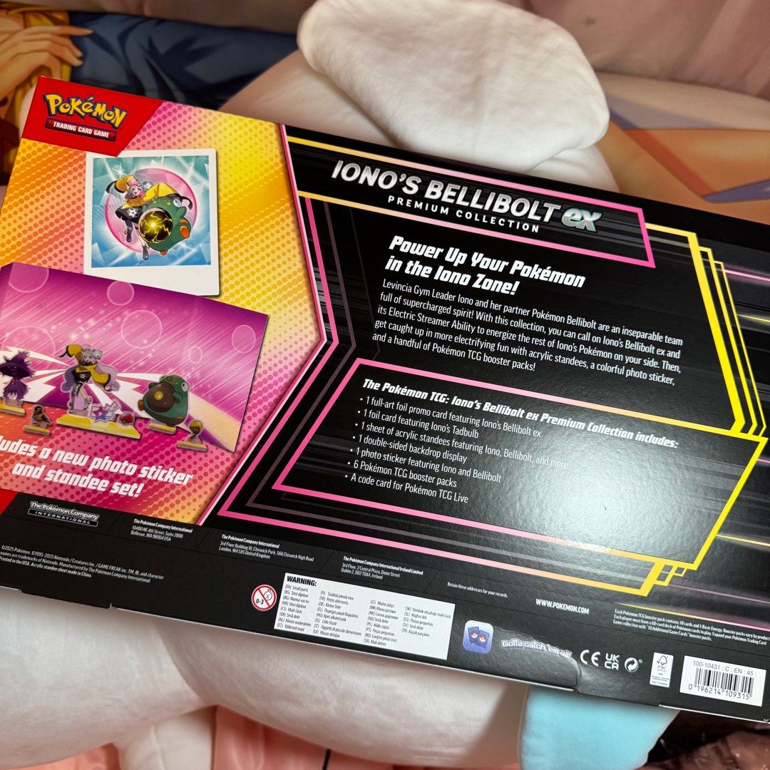 Pokemon TCG: Iono's Bellibolt ex Premium Collection, Hobbies & Toys ...