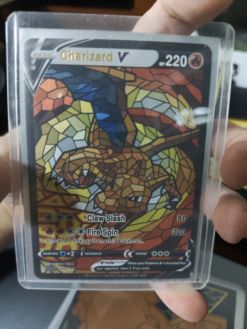 Pokemon TCG (Proxy) - Stained Glass V Cards, Hobbies & Toys, Toys & Games  on Carousell