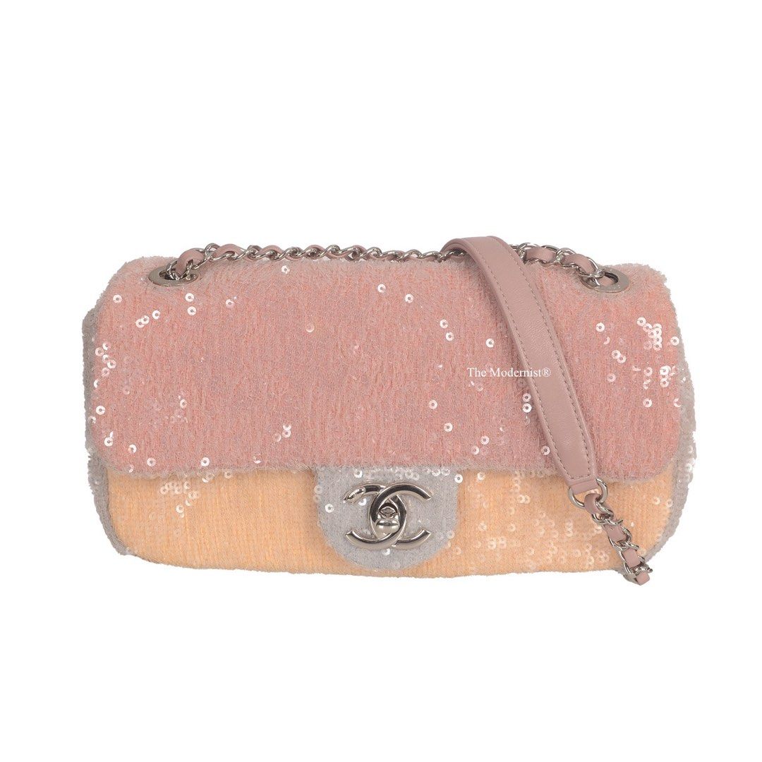 Pre-owned Chanel Waterfall Pastel Pink Blue Yellow Sequin Small Flap Bag (Category: Bags & Wallets) located in Kuala Lumpur. Submitted by the_modernist_official (Listing ID 1380935120, Image 2). Description: If the item you’ve been searching for is sold out, simply share the link or picture with us, and we’ll handle the rest. Feel free to reach out! The Modernist® specialises in sourcing rare, limited-edition, and discontinued luxury handbags for