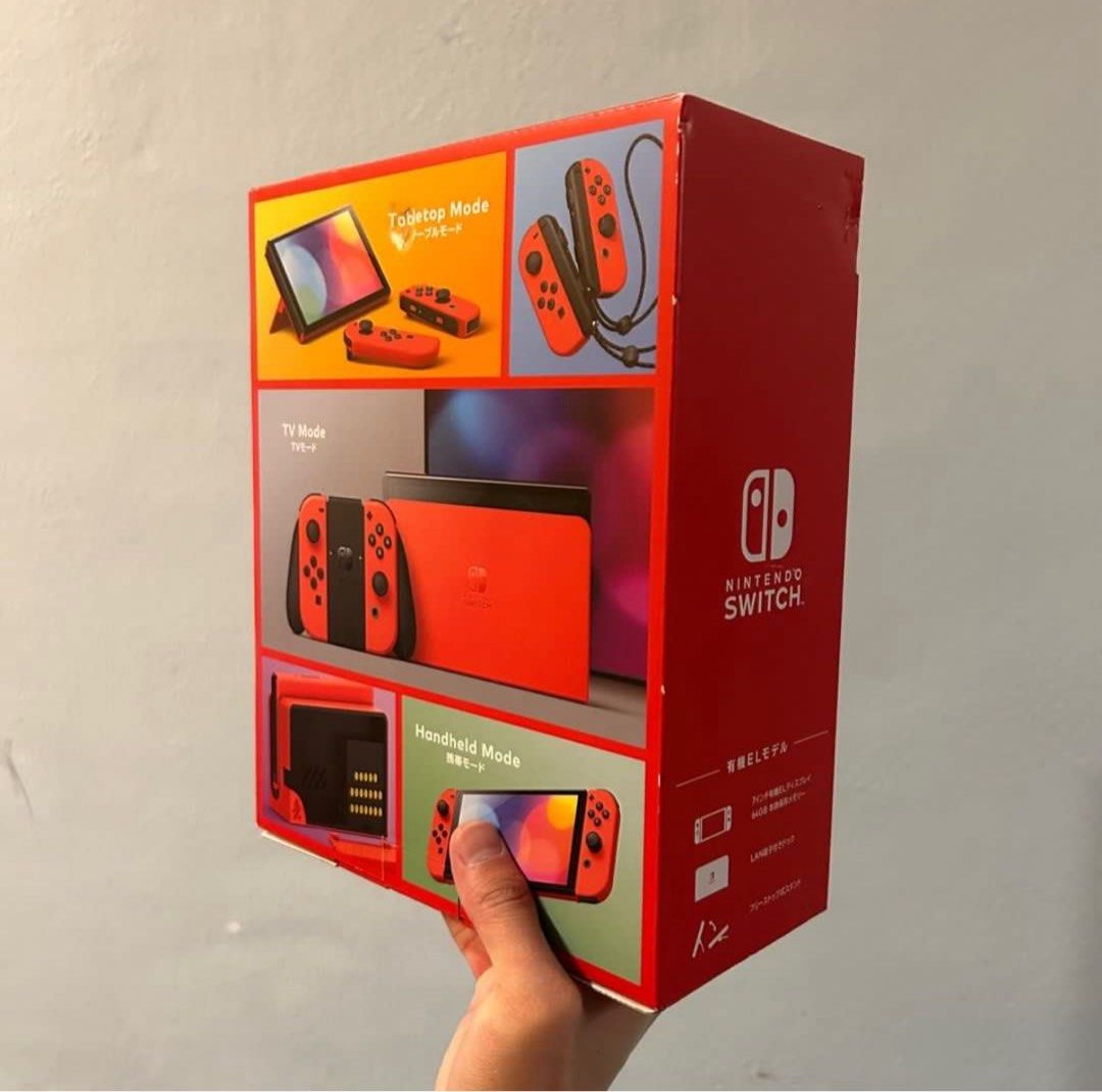 [RARE] Nintendo Switch OLED Mario Red Edition (Japan Set)63108833031811112