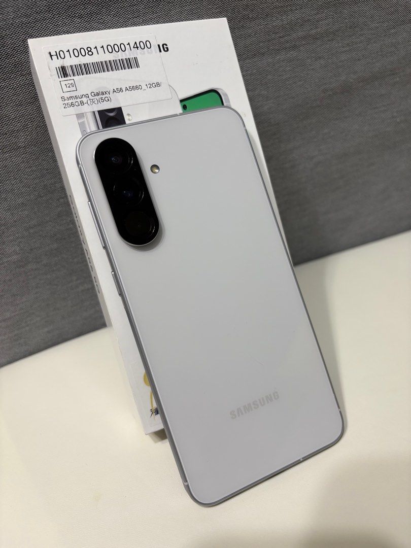 由 dale_tcx (刊登 ID 1380905026，圖片 1) 提交，位於 新北市 (New Taipei) 的 Samsung A56 5G 12/256 (類別：Samsung 三星)，說明：⭐️歡迎相關3C產品買賣/貼換/分期 ⭐️新北新莊可面交 ⭐️可貨到付款與協助移機 ☎️➕Line速回：dale12x24 ❌不議價。