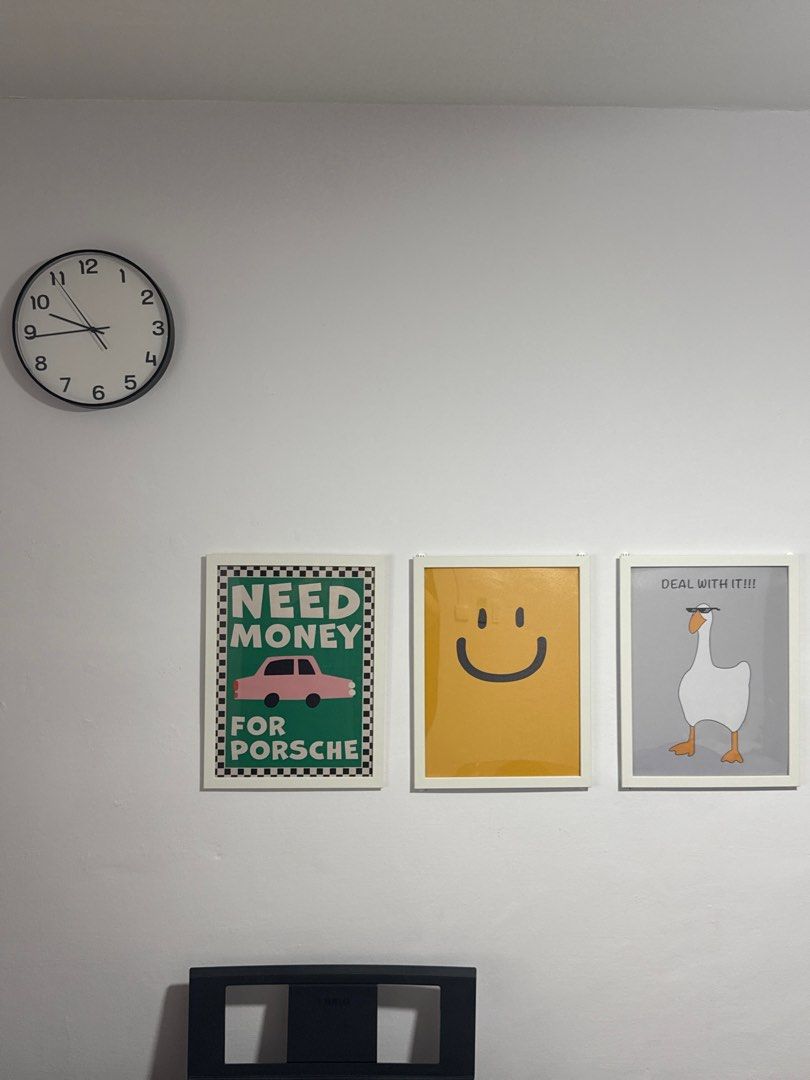 Set of 3 Framed Wall Art Prints