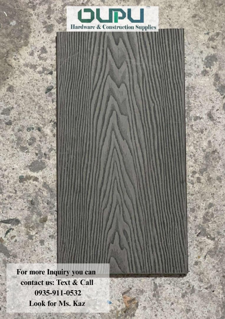 SOLID PLANKS FOR GATE 20CM (Category: Outdoor Furniture) located in Caloocan City. Submitted by kazandra_rivera-37346 (Listing ID 1380955803, Image 2). Description: • 2.9m x 14cm x 10mm • 2.9m x 20cm x 10mm Available design: - wit (wood grain) Advantages: ✅Low Maintenance & Easy to Clean ✅Strong & Durable ✅Long-Lasting & Cost-Effective ✅Color Doesn’t Fade ✅Easy to install Budget-friendly PLUS No Maintenance needed! OPEN FOR SHOW ROOM: walk in or 
