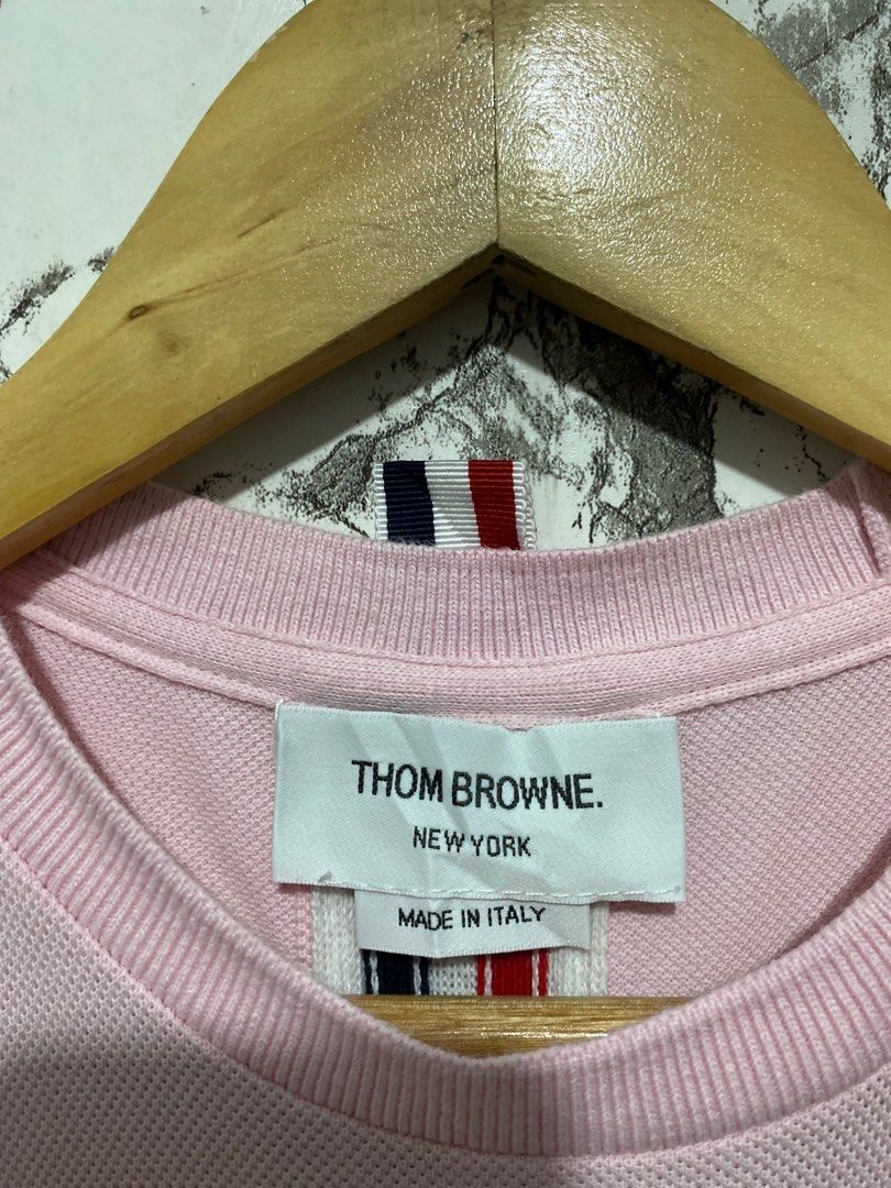 Thome Browne Stripe Tee (Category: Luxury Apparel) located in Quezon City. Submitted by rayri5 (Listing ID 1381005286, Image 3). Description: thome browne stripe tee size on tag 0 fit to womens small medium dimension width:18 length: 24 excellent condition dm aure buyer nego.