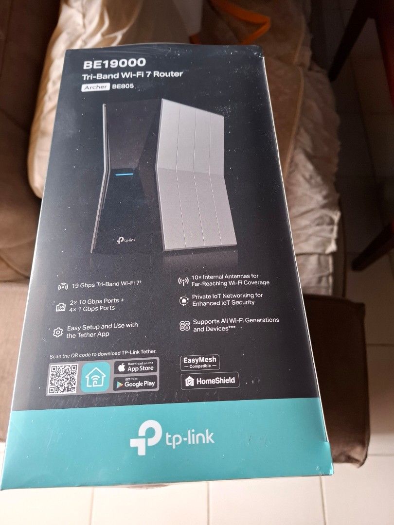 TP-Link BE19000 Tri-Band Wi-Fi 7 Router63060175710083112