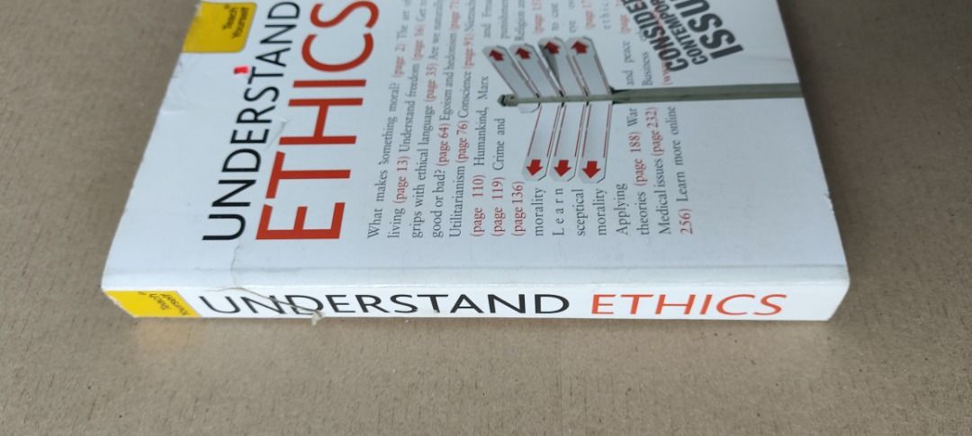 Understand Ethics: A Teach Yourself Guide (Teach Yourself: Reference) by Mel Thompson (Category: Textbooks) located in Quezon City. Submitted by outoftheboxph (Listing ID 1381042911, Image 2). Description: Understand Ethics: A Teach Yourself Guide (Teach Yourself: Reference) 4th Edition by Mel Thompson (Author) Issue: with some wear and tear Whether you're a student studying philosophy at any level, or simply want to gain a deeper understanding o
