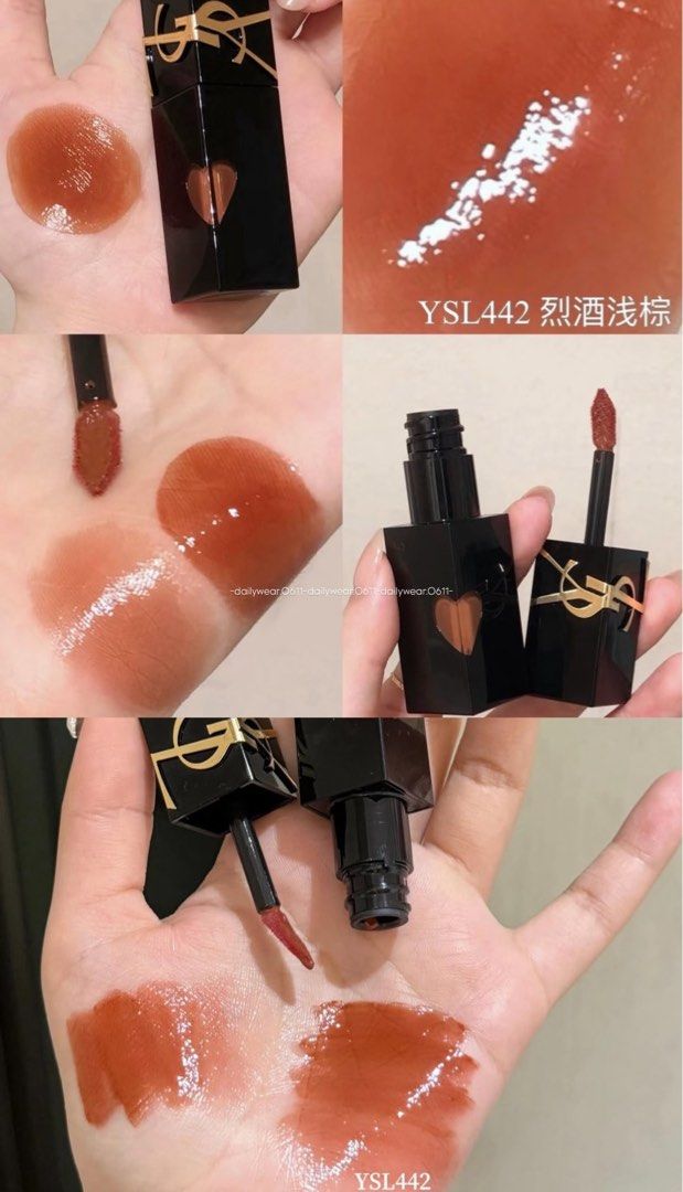 由 clara1777 (刊登 ID 1381034726，圖片 3) 提交，位於 台北市 (Taipei) 的 YSL奢華印記鎖心光唇釉#442/610（2025 七夕限定） (類別：化妝品)，說明：YSL奢華印記鎖心光唇釉#442/610（2025 七夕限定） 全新，期限到2028.02 專櫃原價1650 現售1300 ❌610已售完，剩442。