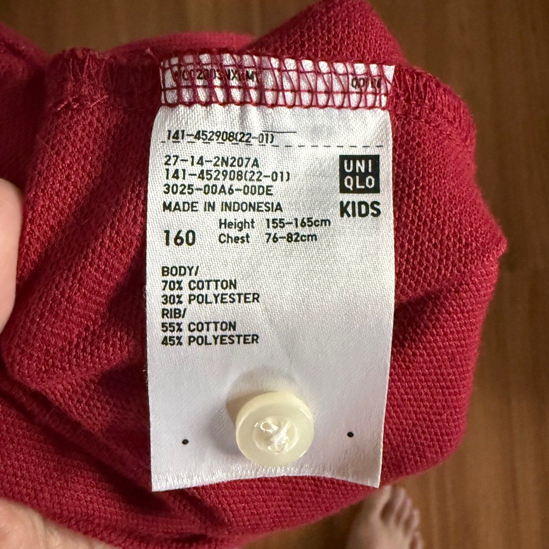 (160) UNIQLO KIDS POLO SHIRT (Category: Babies & Kids Fashion) located in Shah Alam. Submitted by khaliza (Listing ID 1381189346, Image 3). Description: Preloved like new Tagged as 160 Free postage .