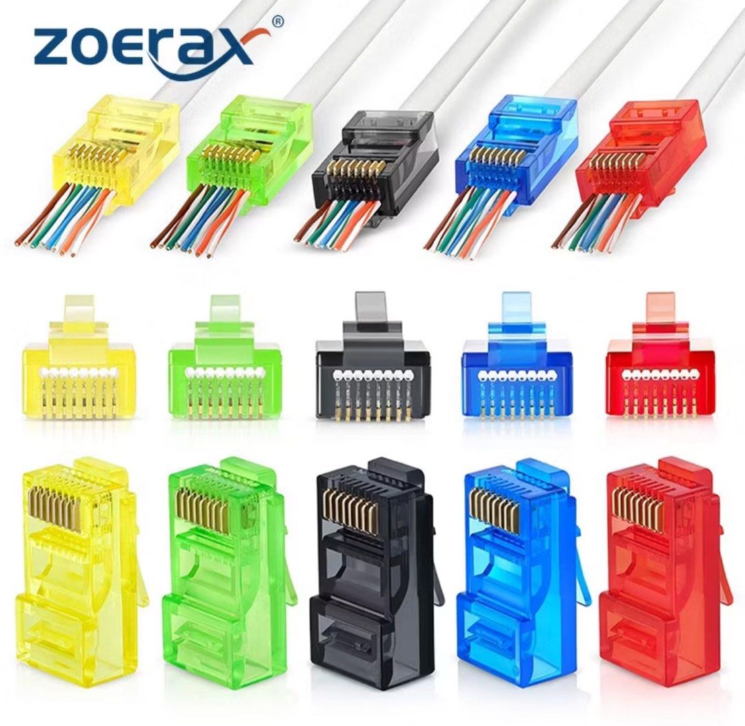 1PCS RJ45 Cat6 Pass Through Connectors632227843219211123