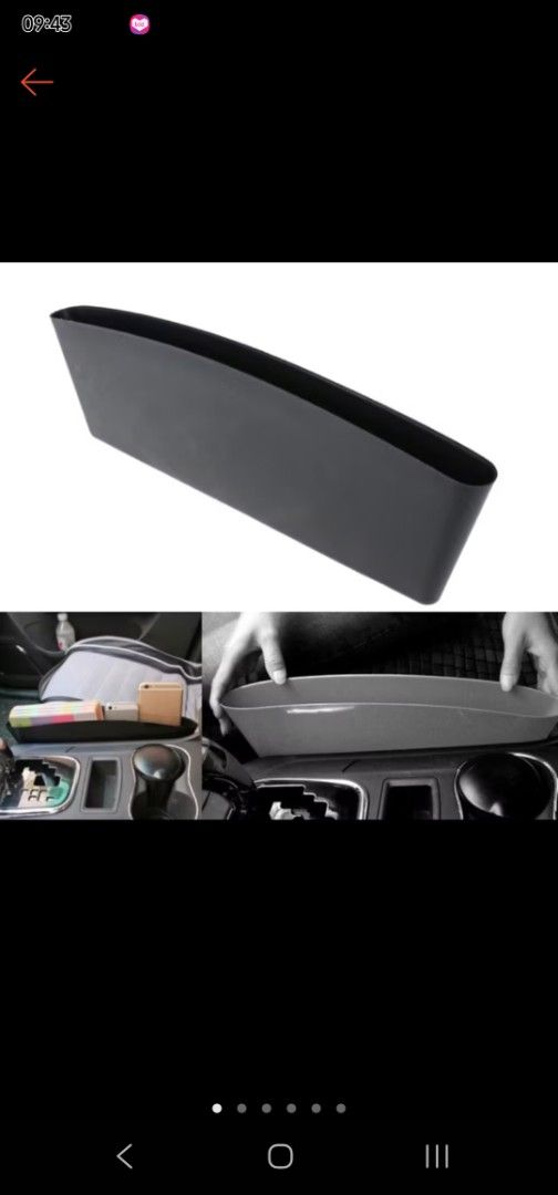 2PCS Car Seat Side Storage Organizer (Black) (Category: Other Automotive Parts and Accessories) located in Rizal. Submitted by curious_carys (Listing ID 1381097024, Image 1). Description: *Reason for selling: I bought 2 sets instead of 1 😅 *DEAL METHOD: NOT MEET-UP. Buyer to shoulder delivery fee depending on location or via Lalamove or buyer's choice of ride-hailing apps..