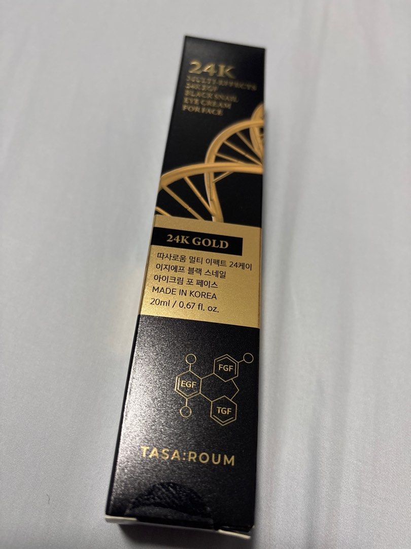 4 for sgd60- Tasa:Roum 24K Gold Black Snail Eye Cream, Beauty