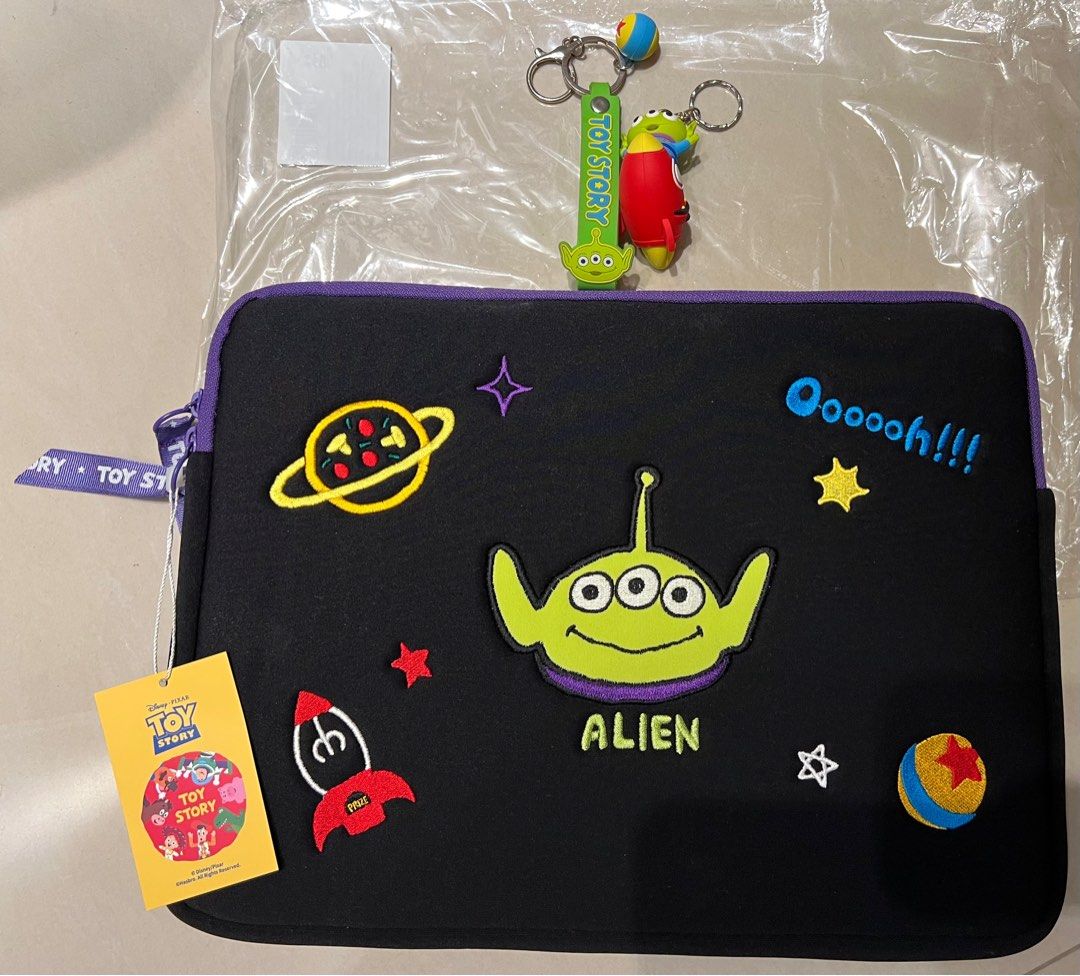 買一送二 玩具總動員 三眼怪 15吋電腦包 請韓國代購回台 台灣無售 alien 外星人