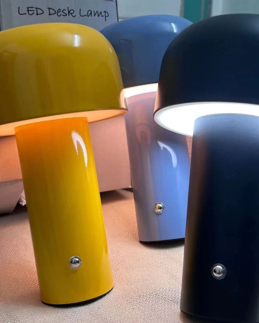 🍑    Brand new authentic🌸    FLOS Mushroom Desk Lamp Rechargeable Bedside Lamp Night Light Multiple Colors Available63072293461121112