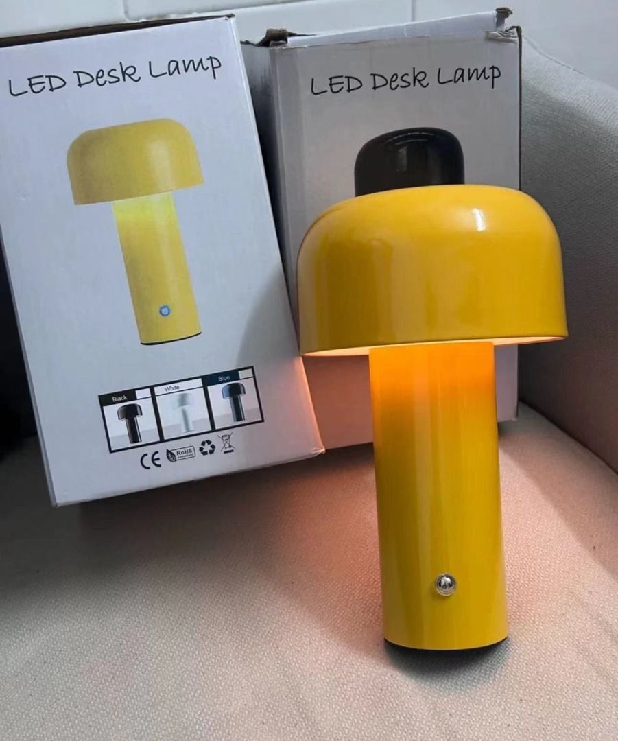 🍑    Brand new authentic🌸    FLOS Mushroom Desk Lamp Rechargeable Bedside Lamp Night Light Multiple Colors Available63072293461121113
