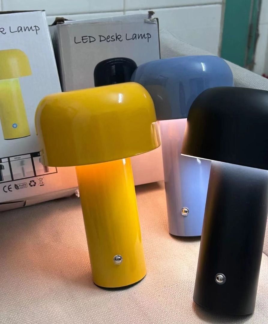 🍑    Brand new authentic🌸    FLOS Mushroom Desk Lamp Rechargeable Bedside Lamp Night Light Multiple Colors Available63072293461121111