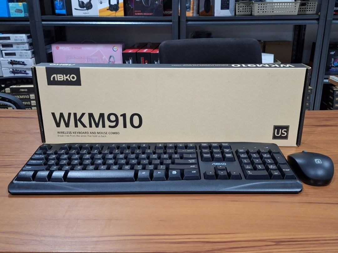 ABKO WKM 910 WIRELESS KEYBOARD AND MOUSE, Computers & Tech, Parts ...