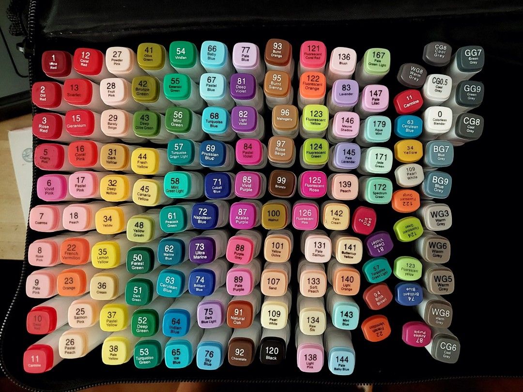 Alcohol Markers (Category: Craft Supplies & Tools) located in Manila. Submitted by missirii (Listing ID 1381136194, Image 1). Description: - take all of these 50+ markers - all are working, some are dried up to an extent.