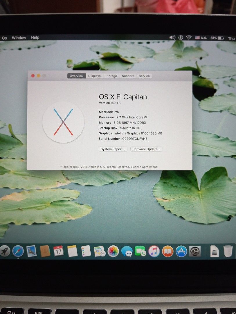 Apple Macbook Pro 13-inch63221274390275113