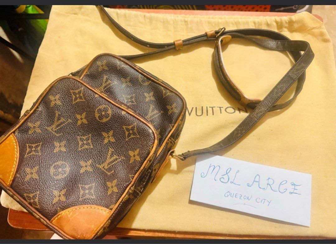 Authentic LOUIS VUITTON LV Amazon Bag Crossbody Messenger (Category: Luxury Bags & Wallets) located in Quezon City. Submitted by hpygoods (Listing ID 1381177276, Image 2). Description: FS: Authentic LV Amazon - ₱14k fixed Date Code: TH1907 ✅ Rank AB ✅ Please inspect pictures thoroughly. No major issues, no bakbak, no lagkit inside. ✅ Canvass in good condition - vibrant pa sya ✅ Conditioned Regulary Inclusions: Bag and Dustbag only Bought from Tre