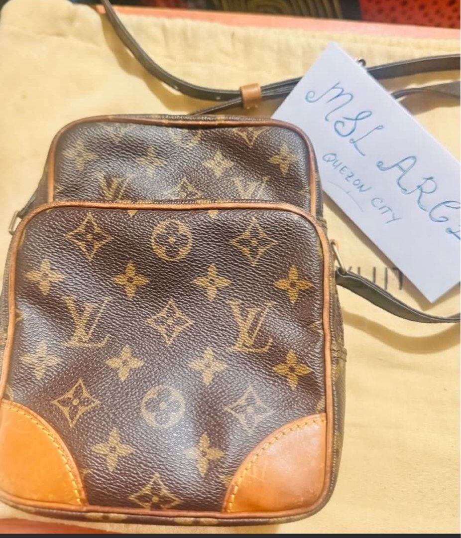Authentic LOUIS VUITTON LV Amazon Bag Crossbody Messenger (Category: Luxury Bags & Wallets) located in Quezon City. Submitted by hpygoods (Listing ID 1381177276, Image 1). Description: FS: Authentic LV Amazon - ₱14k fixed Date Code: TH1907 ✅ Rank AB ✅ Please inspect pictures thoroughly. No major issues, no bakbak, no lagkit inside. ✅ Canvass in good condition - vibrant pa sya ✅ Conditioned Regulary Inclusions: Bag and Dustbag only Bought from Tre