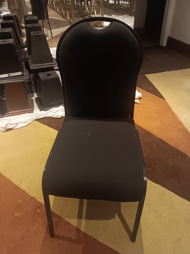 Black Banquet Thick Foamed Chairs (Category: Chairs) located in Las Pinas. Submitted by jesus1smysavi0r (Listing ID 1381175744, Image 2). Description: All must go!!! Wholesale P1,199 each P1,499 per piece. Hotel pull out! Not at 0all abused.