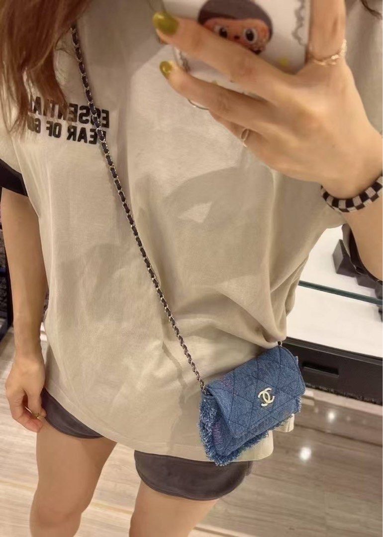 Chanel denim mini pouch sling (Category: Bags & Wallets) located in Singapore. Submitted by chicluxury (Listing ID 1381272232, Image 3). Description: Brand new full set box, dustbag series 32 With hardware stickers still intact For items that doesn’t come with receipt, we provide free complimentary entrupy certificate ** Please feel free to chat for more real life images of goods if you are interested 🤍 Join our channel community for daily deals