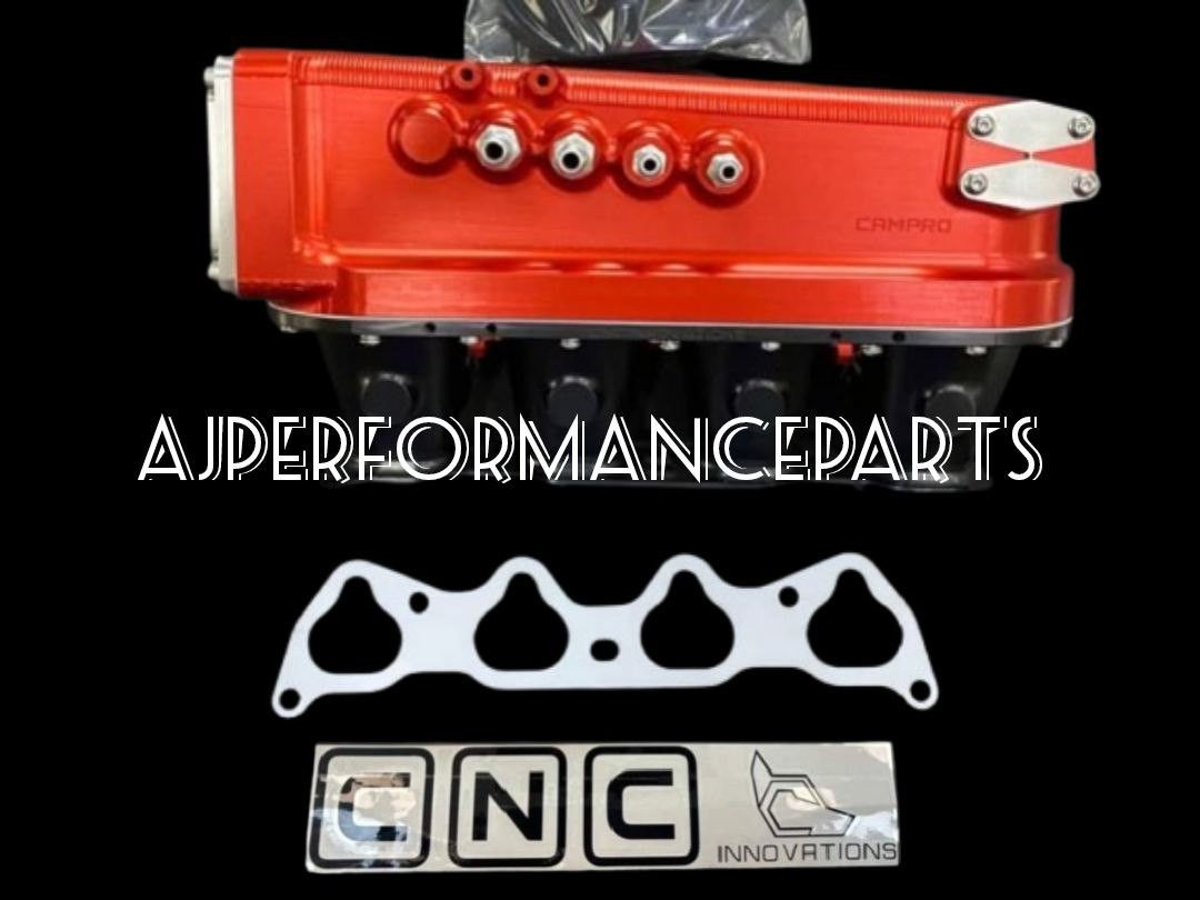 CNC INNOVATIONS BILLET INTAKE MANIFOLD SET ANODIZED RED PROTON CAMPRO