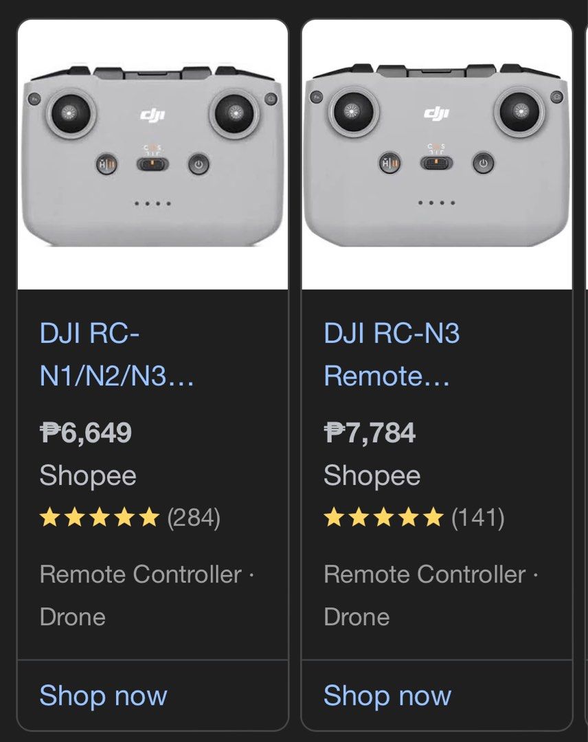 Dji RC N3 SLIGHTLY USED (Category: Drones) located in Antipolo. Submitted by realtorantipolo (Listing ID 1381135253, Image 1). Description: Negotiable Loc. Antipolo City .