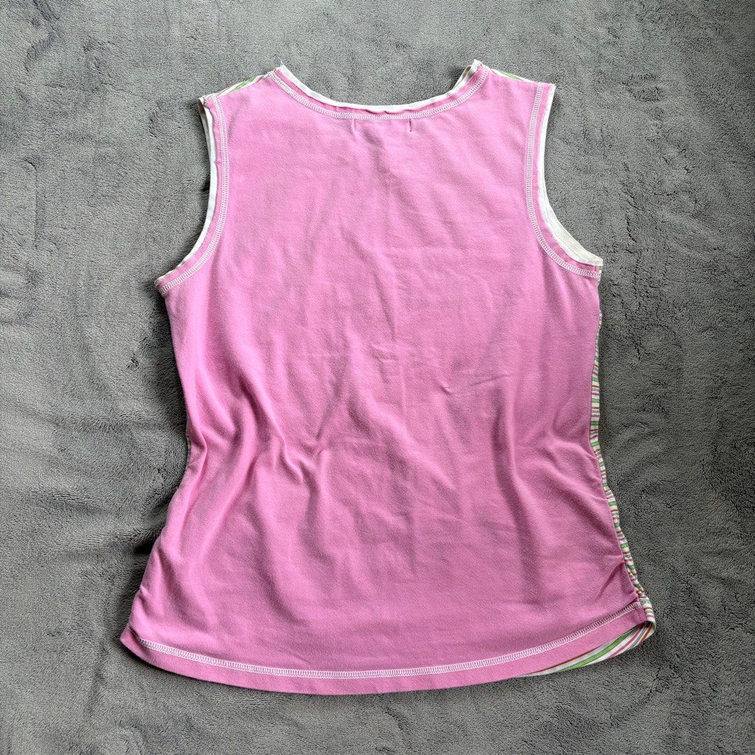 ELLE Paris Top (Category: Sleeveless) located in Baguio. Submitted by poptops_ph (Listing ID 1381236661, Image 3). Description: perfect for beach trips! needs washing because its thrifted for small to medium frame.