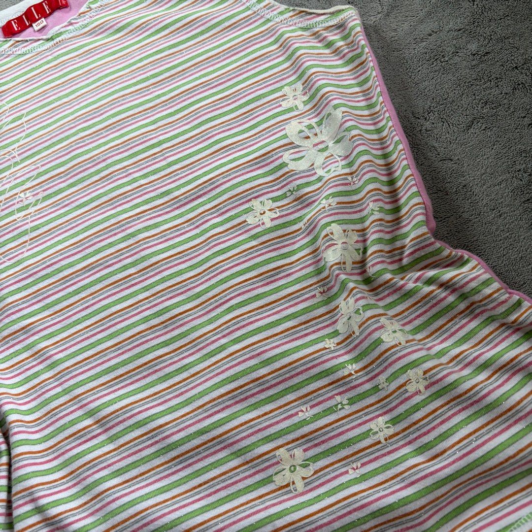 ELLE Paris Top (Category: Sleeveless) located in Baguio. Submitted by poptops_ph (Listing ID 1381236661, Image 2). Description: perfect for beach trips! needs washing because its thrifted for small to medium frame.