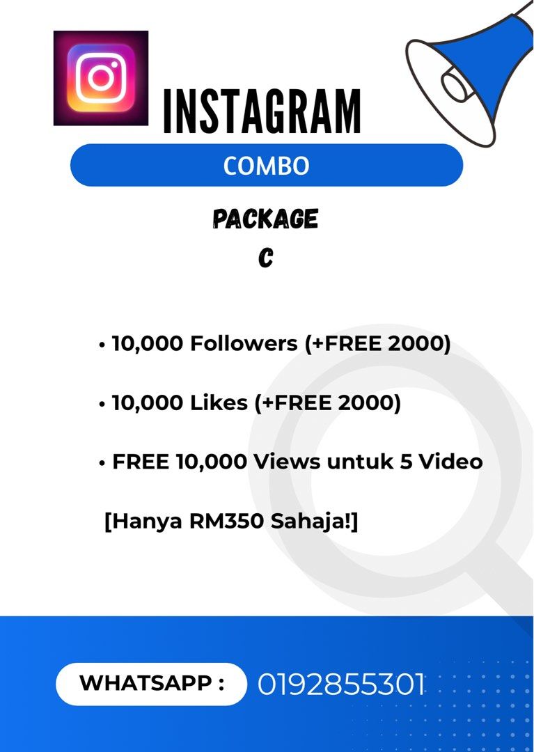 Instagram COMBO 📈 Full Boost Dalam 1 Pakej! (Category: Announcements) located in Kuala Lumpur. Submitted by aqiffafnan37257 (Listing ID 1381142186, Image 1). Description: jom naikkan followers untuk tiktok, instagram youtube dan pelbagai lagi untuk business & content creator 🤔 ? Jangan risau ada service booster by nanbooster 💢 ✅ 100% Trusted Seller With Feedback! ✅ Order melalui supplier dan sistem. ✅ Followers & subscriber real acc malaysia ✅