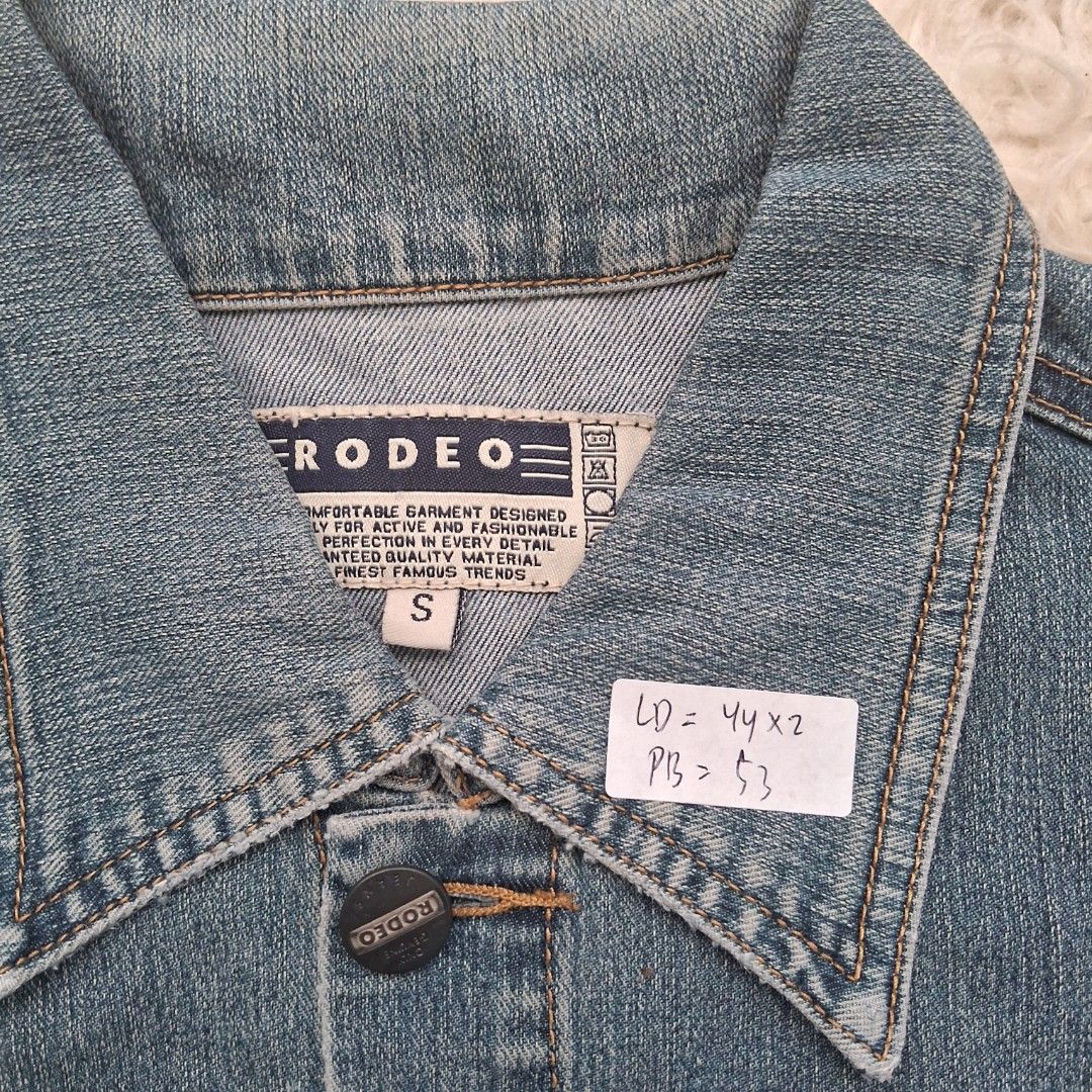 Jaket jeans rodeo strecth denim, Fesyen Wanita, Pakaian Wanita, Baju ...