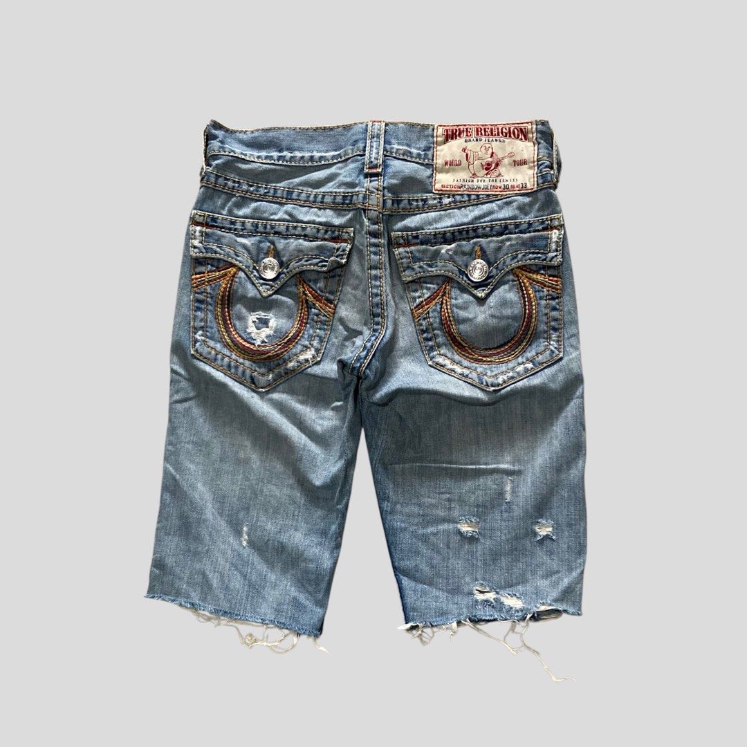 Jorts vintage y2k true religion denim jeans short pants second