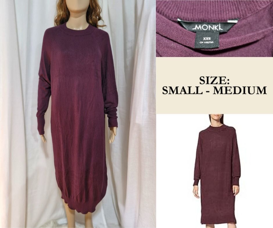 Monkl Violet Long Sleeves Dress (Category: Dresses) located in Bacolod City. Submitted by preownedbyfran (Listing ID 1381105427, Image 1). Description: XXS on tag but can fit to S-M.