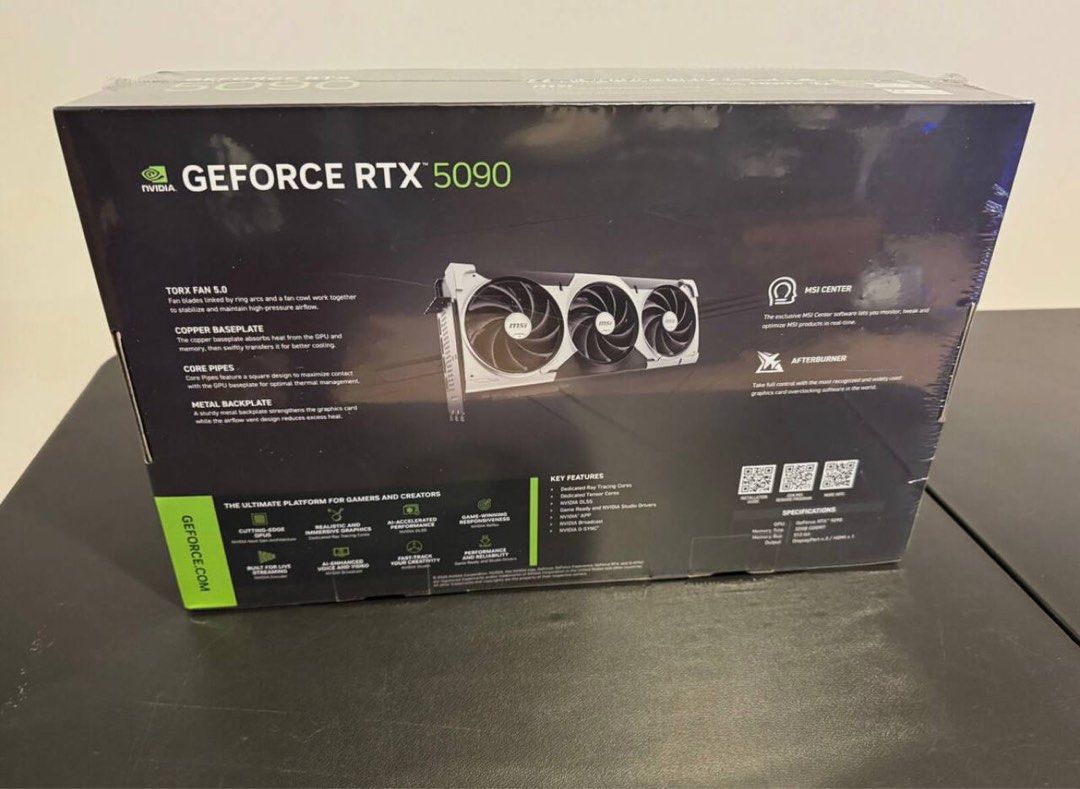 微星 GeForce RTX 5090 Ventus 3X OC 版63073565055363111