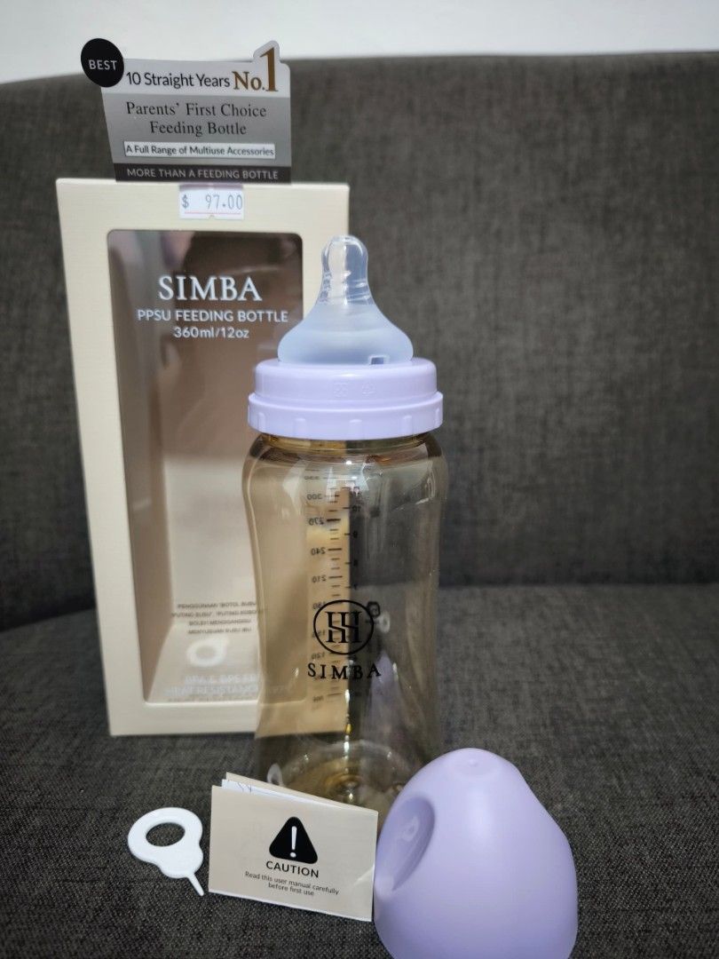 NEW SIMBA PPSU FEEDING BOTTLE (Category: Breastfeeding & Bottle Feeding) located in Kota Kinabalu. Submitted by hyoodie (Listing ID 1381169297, Image 2). Description: SIMBA PPSU FEEDING BOTTLE 3M+ Brand new. Can self collect at putatan or grab express. Green-rm75 Purple-Rm97 If there's any inquiry please do contact us at 0109492185📱.