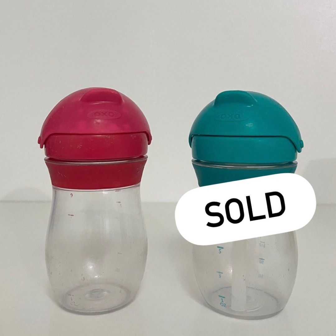 OXO Tot straw sippy cup (9oz) - pink (Category: Weaning & Toddler Feeding) located in Quezon City. Submitted by selling.thingzzz (Listing ID 1307461729, Image 1). Description: NOTE: no straw included (you can buy a replacement straw online or in-store ☺️) available in: PINK - ₱200 (no straw included) GREEN - SOLD.