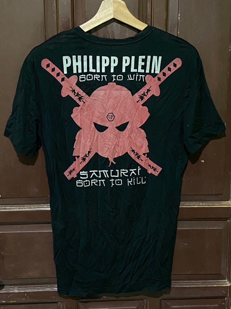 Philipp Plein Samurai shirt (Category: Tshirts & Polo Shirts ) located in Bacolod City. Submitted by PSGTHRIFTIES (Listing ID 1381218121, Image 3). Description: AVery Good to Excellent condition Size XL on tag Dimensions:18.5x25.5 DM📩📩.