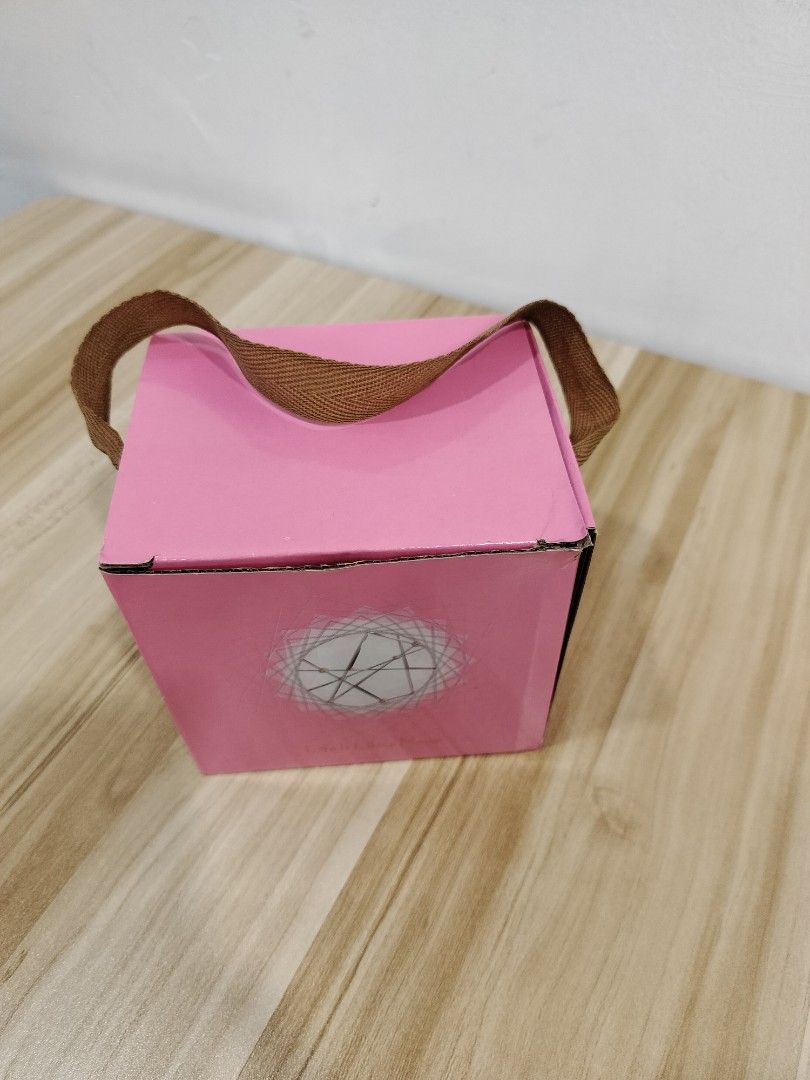 Pink Ceramic Mug with Lid