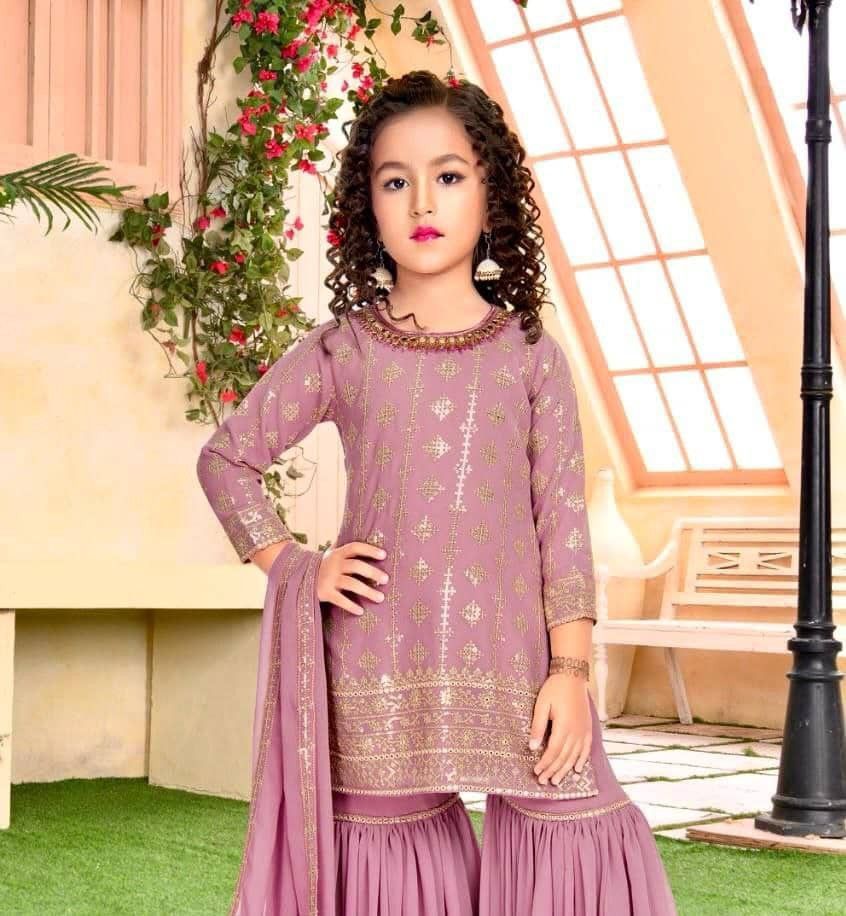 Plazo (Category: Babies & Kids Fashion) located in Kuala Lumpur. Submitted by thamodaran08411 (Listing ID 1381217241, Image 2). Description: *Trending Sequins Embroidered with Beautiful Stitched Top - Palazzo with Dupatta For Festive Season* *(All Size Customisation Available According to Size Chart)* *(Full Stitched)* *Ⓜ️Top Fabric :Heavy Faux Georgette With Beautifully Sequins Embroidery Work with Micro-Cotton Inner* *( Full Stitched)* 🔷 *Plaz