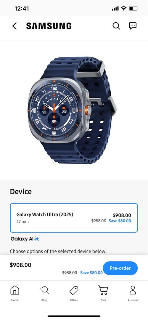Samsung Galaxy Watch Ultra (2025), Mobile Phones & Gadgets, Wearables ...