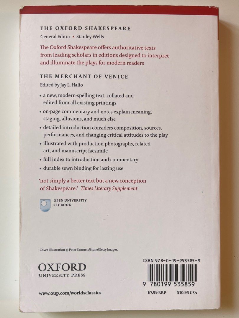 The Merchant of Venice (DSE Literature in English), 興趣及遊戲, 書本& 文具, 教科書-  Carousell