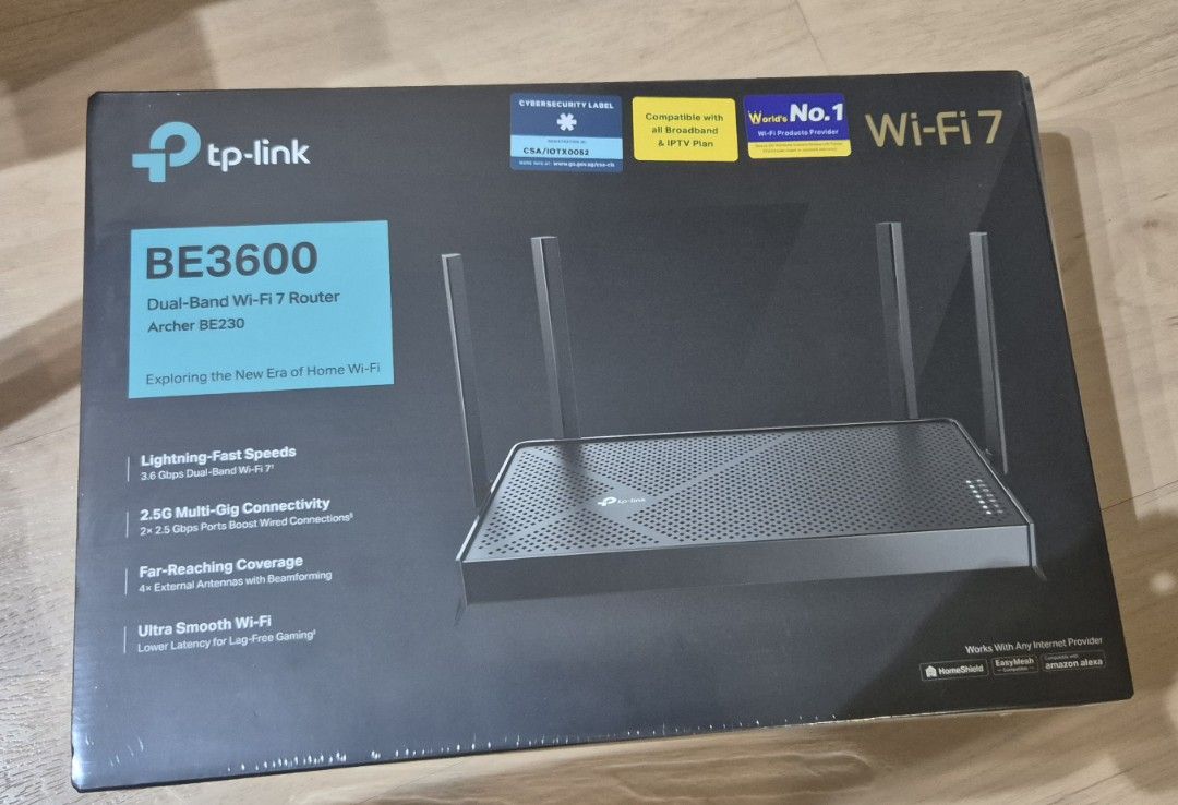 TP-Link Archer BE3600 Dual-Band Wi-Fi 7 Router63216307671427110