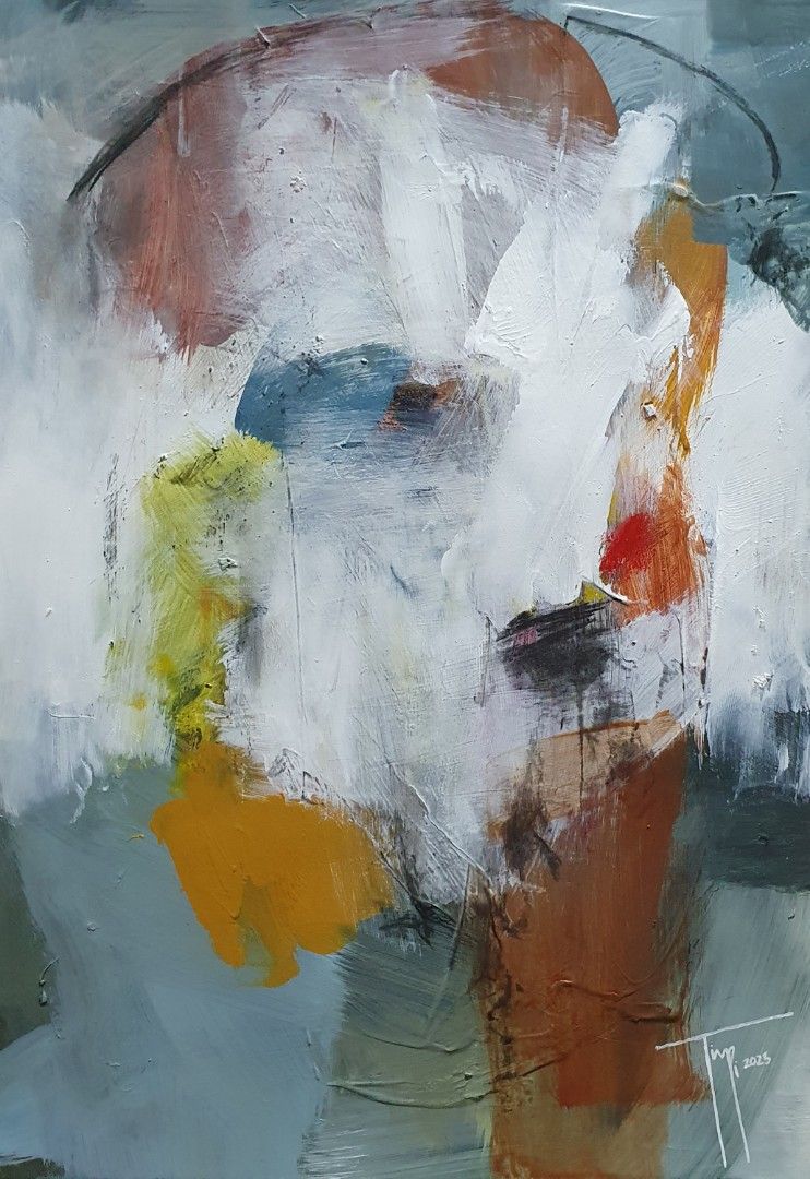 "Whisper" (Original Abstract Painting) (Category: Art & Prints) located in Pasig City. Submitted by raytimpi (Listing ID 1381266001, Image 2). Description: "Whisper" 11.7"x8.3" Acrylic and Charcoal on Board Php 1,800 Ray Timpi 2025 📍With Frame 📍With CERTIFICATE OF AUTHENTICITY from the original artist MOP: Gcash/GoTyme Bank Transfer/Paymaya/COD/COP/Pay Upon Meet Up MOD: LBC/LALAMOVE/JandT/Meet Up/Pick Up Location: Pasig/Cainta Also open for com