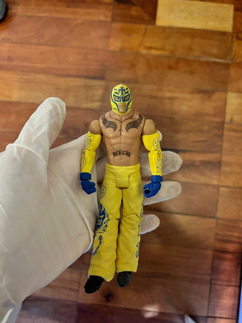 Wwe Mattel Rey Mysterio (Category: Action & Battle Toys) located in Muntinlupa City. Submitted by alabang__thrift (Listing ID 1381221593, Image 1). Description: Wwe Mattel Rey Mysterio Used PHP 800 Unit only Alabang area.